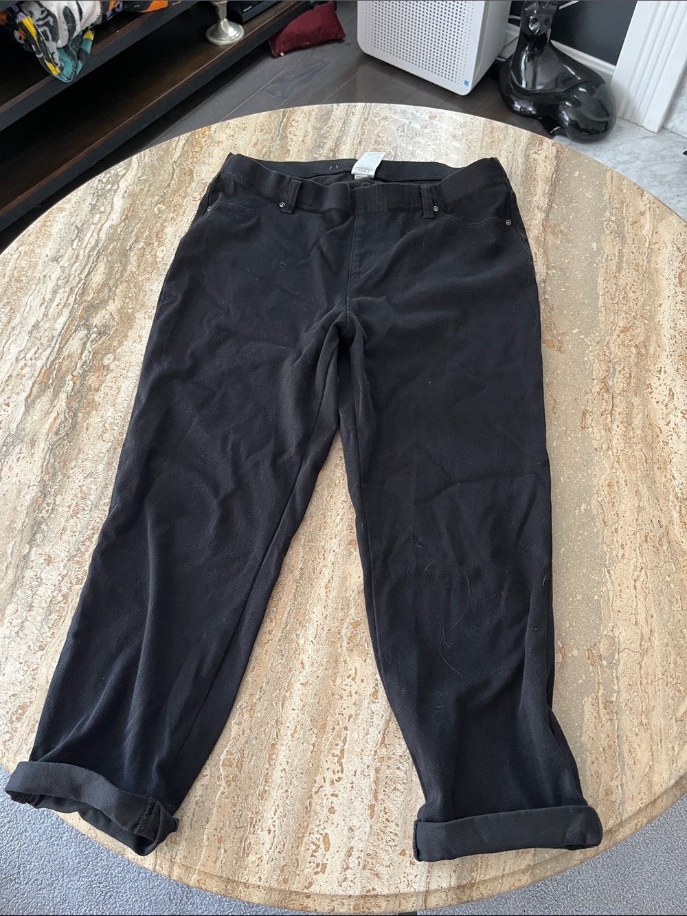 Time and Tru Black Stretch Chino Pants